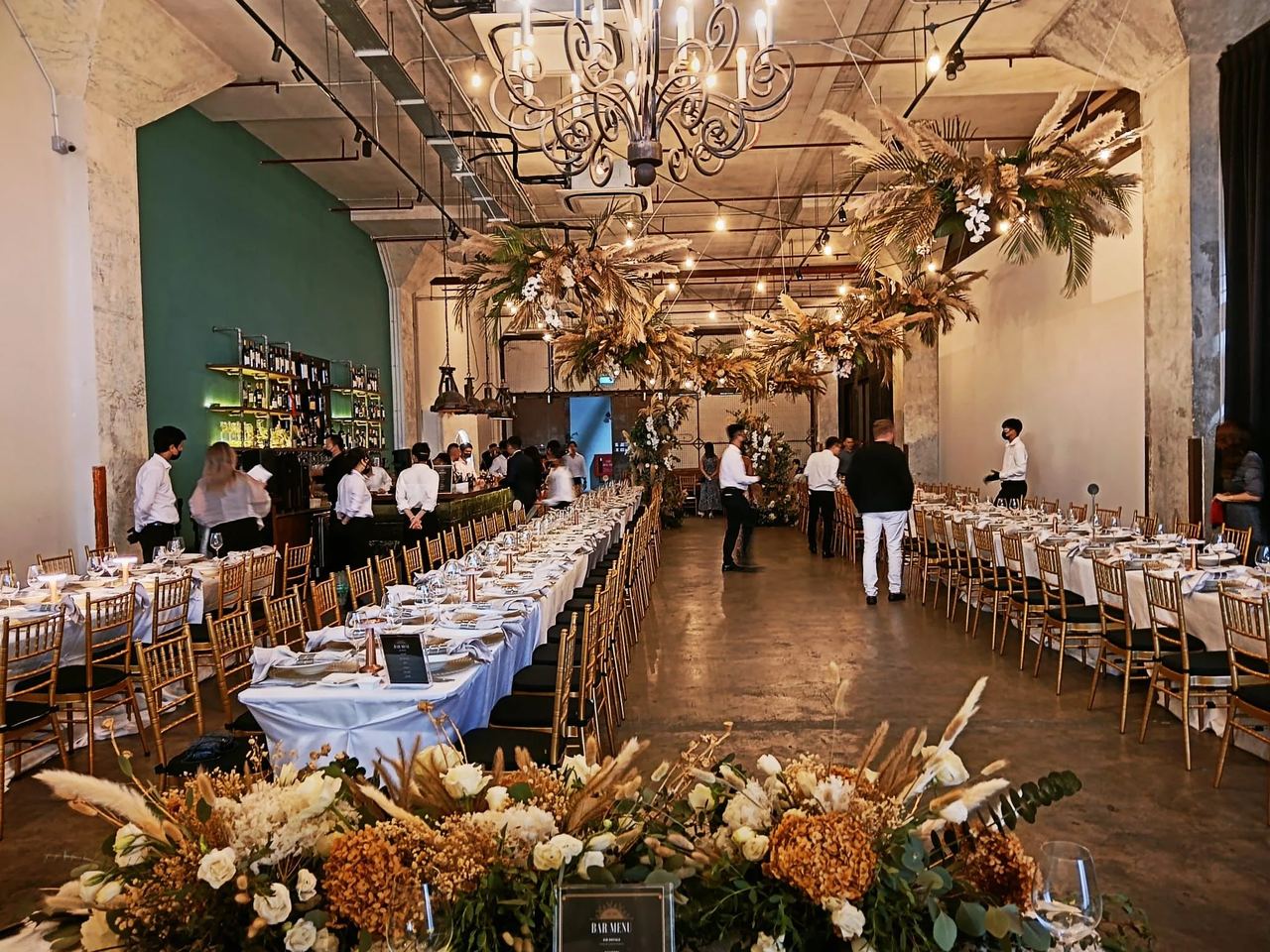 AMICI styled wedding reception