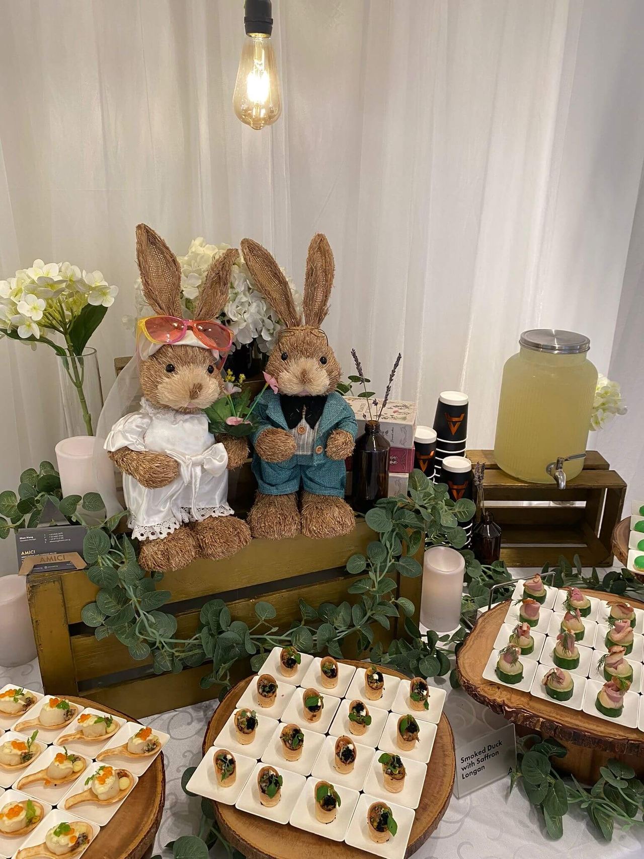 AMICI wedding canapé assortment