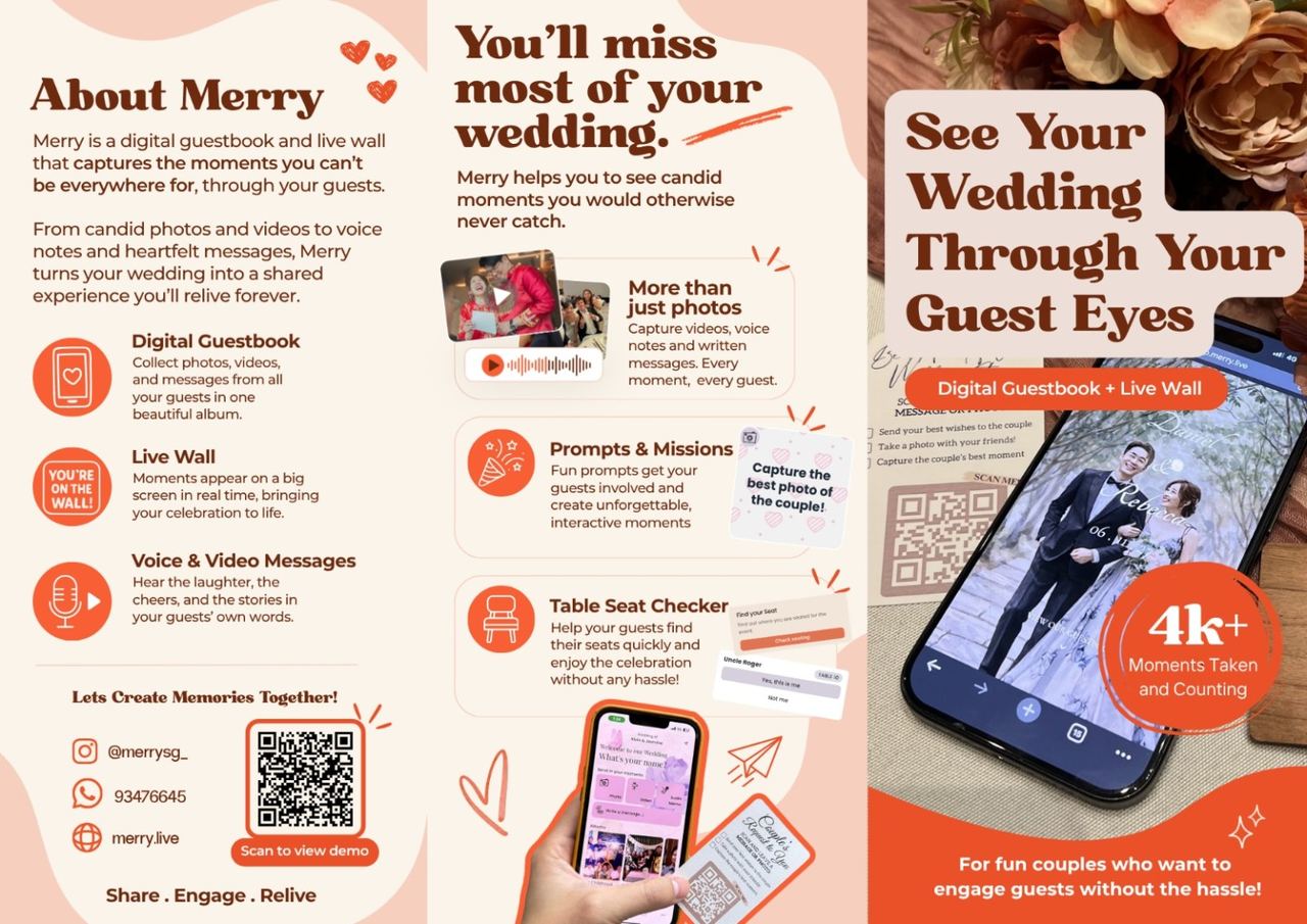 Merry Live Wall: Digital Guestbook