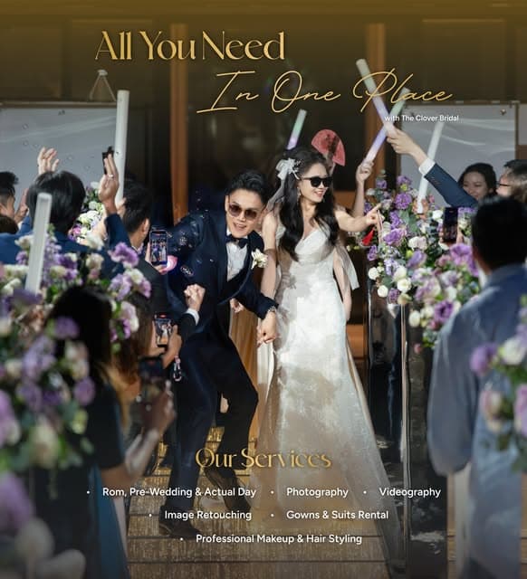 The Clover Bridal one-stop wedding services