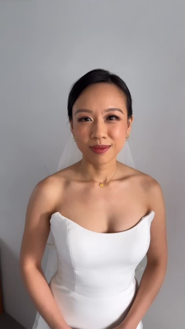 Defined bridal makeup by Clara Song Bridal