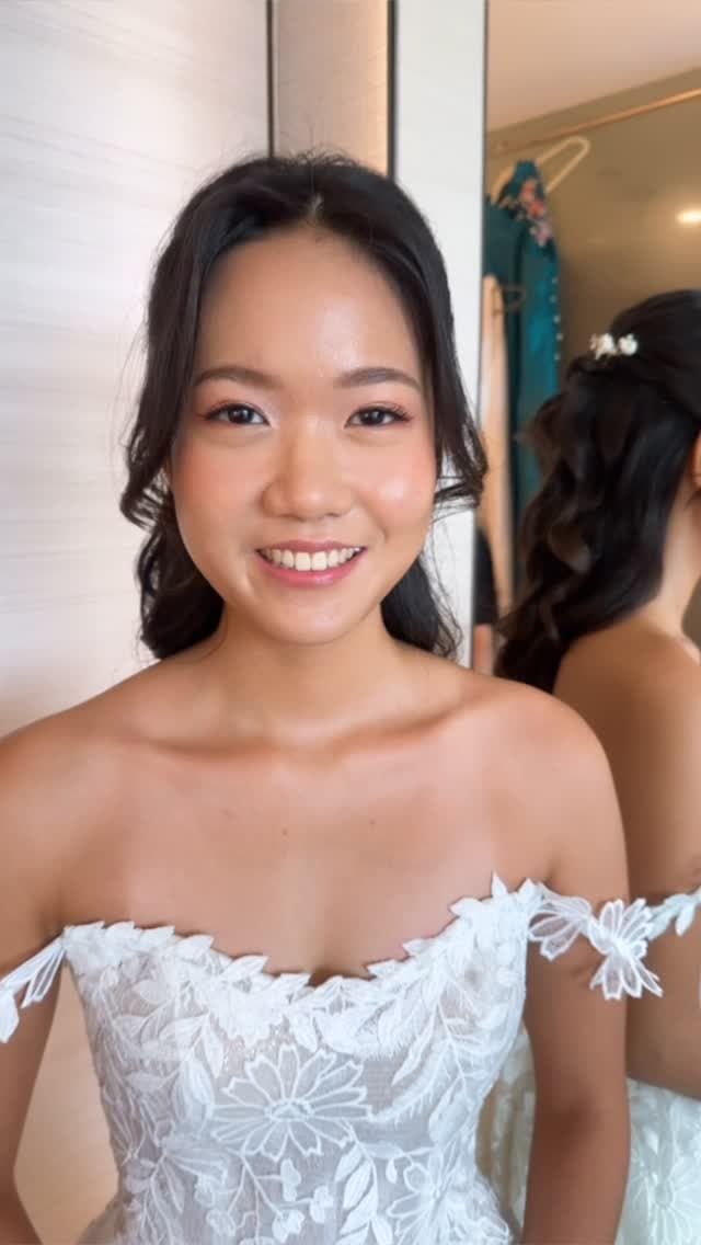 Natural bridal makeup by Clara Song Bridal